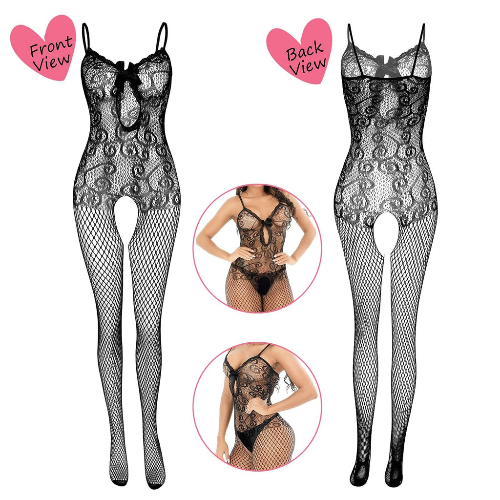 JDiction Fishnet Lingerie Fishnet Bodysuit Lace Bodysuits Sexy Babydoll