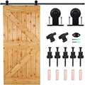 5.5FT/167cm Interior Sliding Barn Wood Door Hardware Closet Track Kit