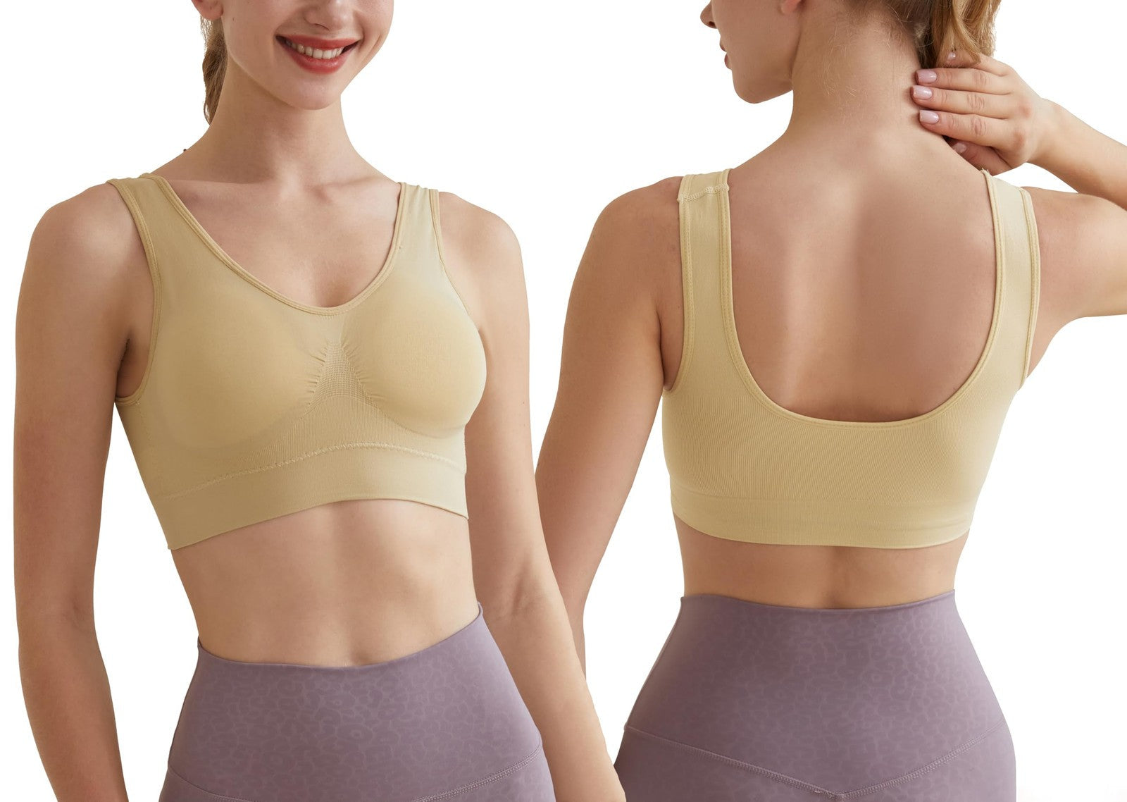 Memoryee Sports Bras Women 3 Pack Set Plus Size for Large Breasts Non Wired