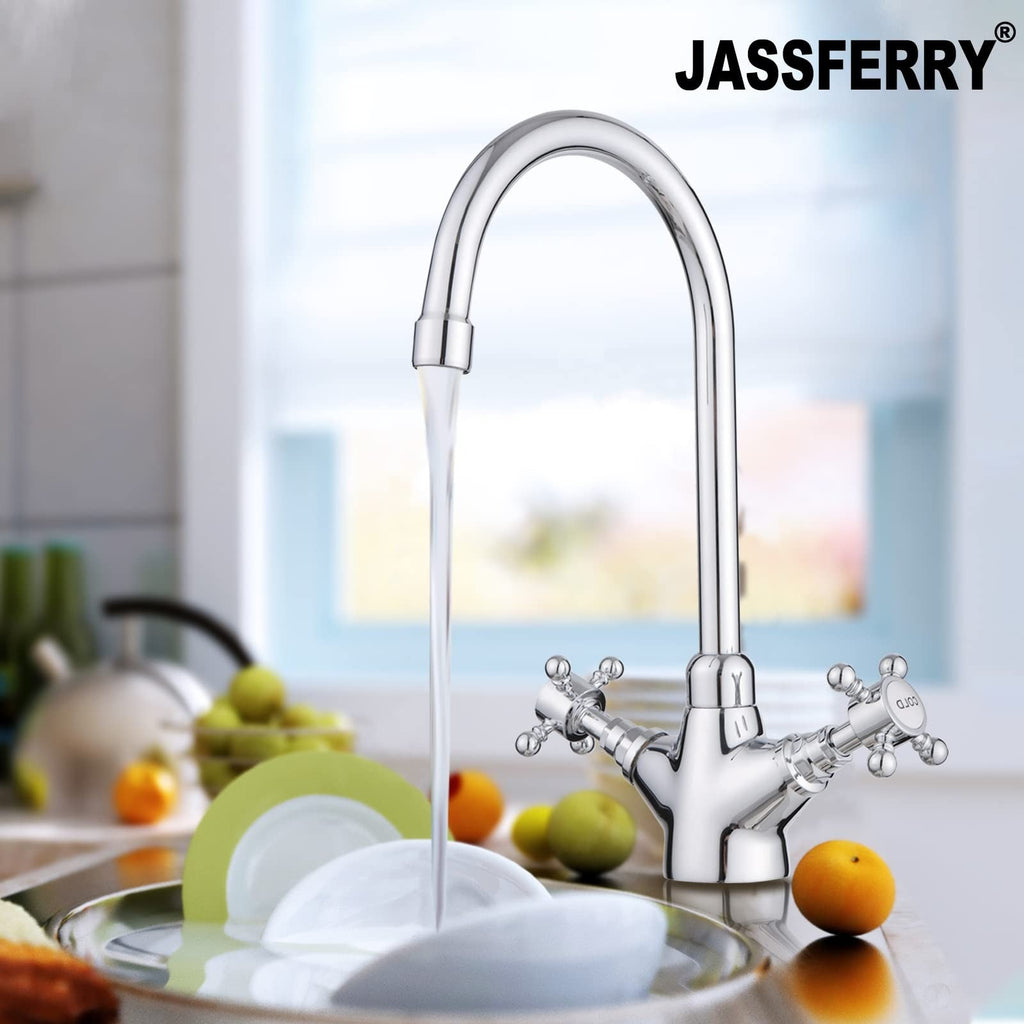 JASSFERRY Swan Neck Kitchen Mixer Tap Monobloc