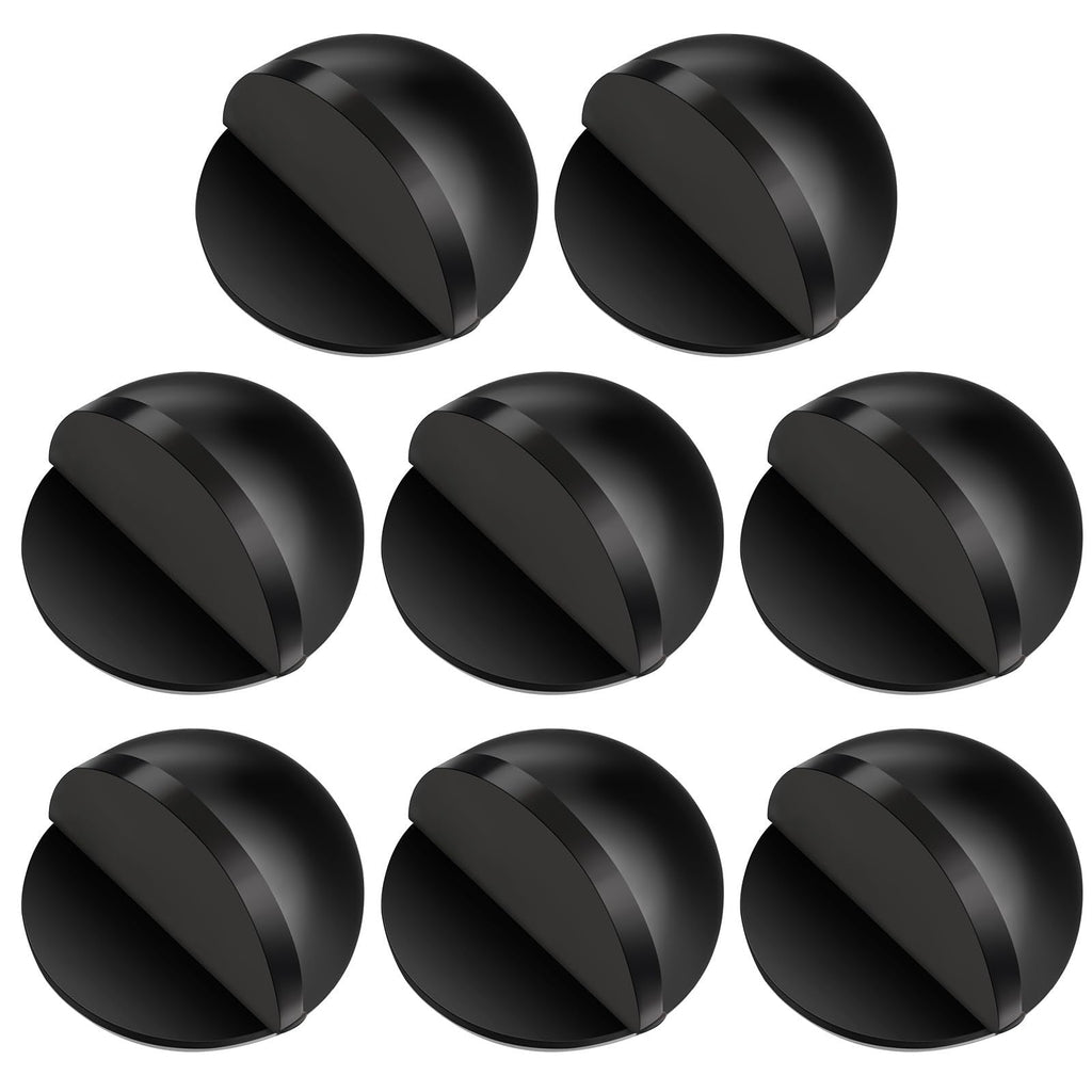 Hotop Self-Adhesive Floor Doorstop – Oval Stainless Steel Wall