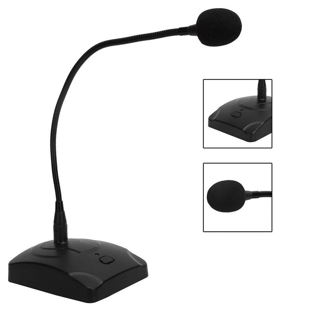 Gooseneck Desktop Microphone with XLR Cable 360° Omnidirectional Noise Reduction
