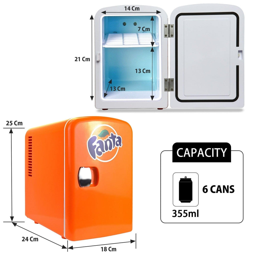 Coca Cola Fanta Mini Fridge For Bedrooms 4L Small Fridge