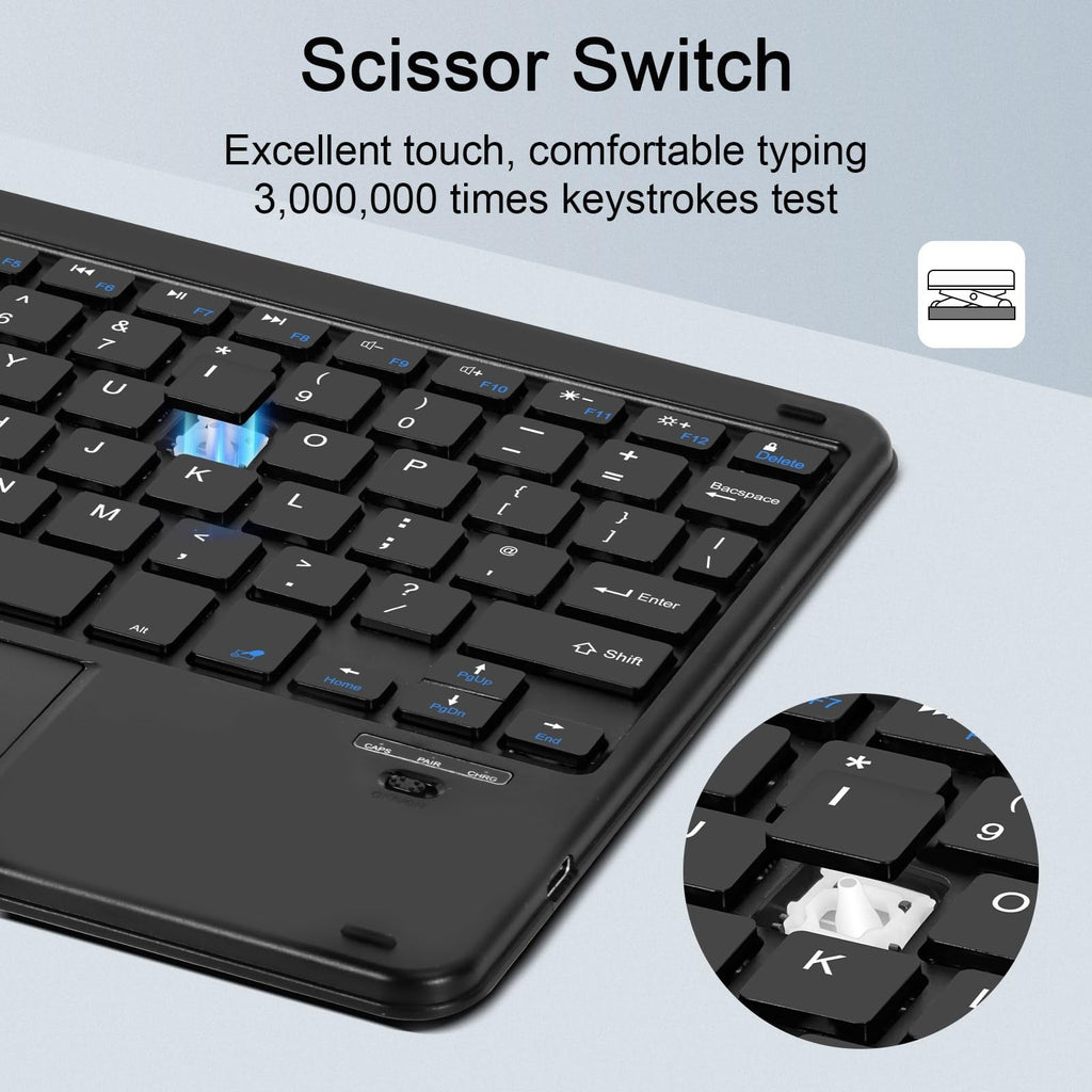 Bluetooth Keyboard and Mouse Portable Backlight – Blue