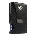 Ancocs Carbon Fiber Credit Card Holder with Metal Money Clip -NFC RFID Blocking