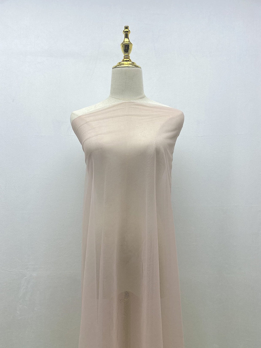 Tulle Fabric Nude, Skin Nude, Soft Touch Stretch Tulle 5 Yards (dark nude)