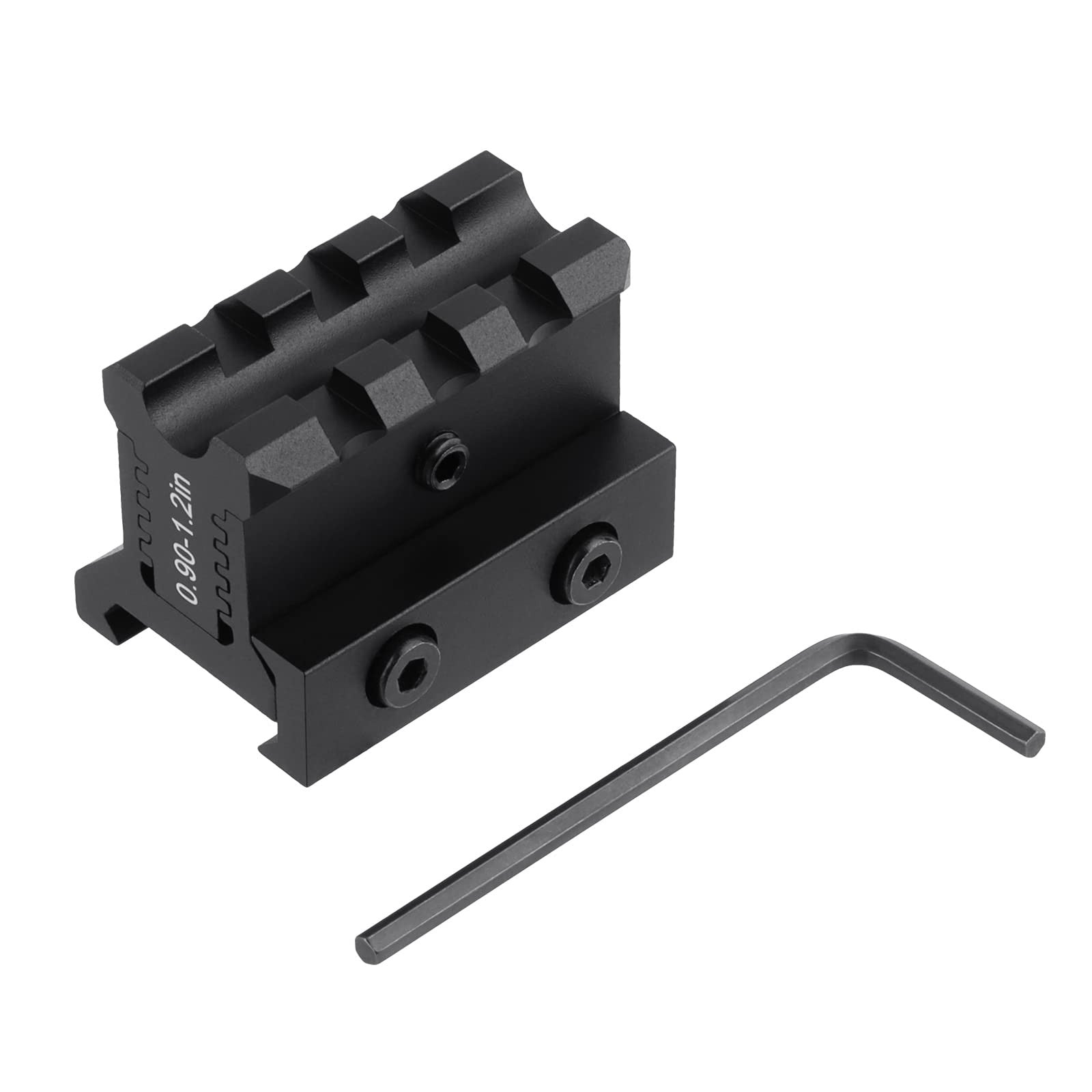 ToopMount Picatinny Riser Mount Rail Adjustable Height 0.9-1.2" Optic RiserMount