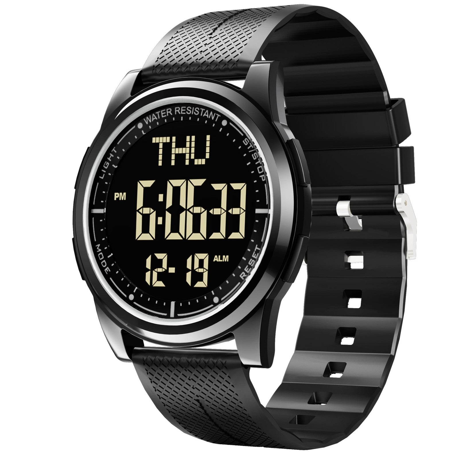 WIFORT Digital Watches for Men with Wide-Angle Display & Backlight, Waterproof