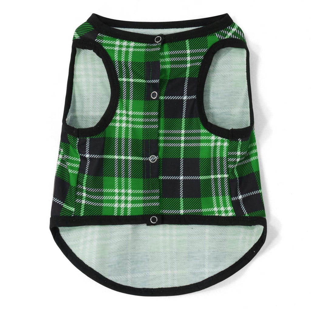Family Matching Christmas Pajamas Pet  (Dog M) Green Christmas Tree