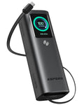ASPERX 20000mAh 165W Power Bank Fast Charging 3-Port USB C – Black