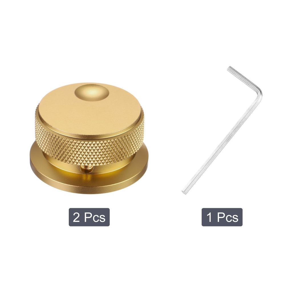 Aluminium Potentiometer Knobs 2PCS 6mm x 38mm Volume Tone Control – Gold