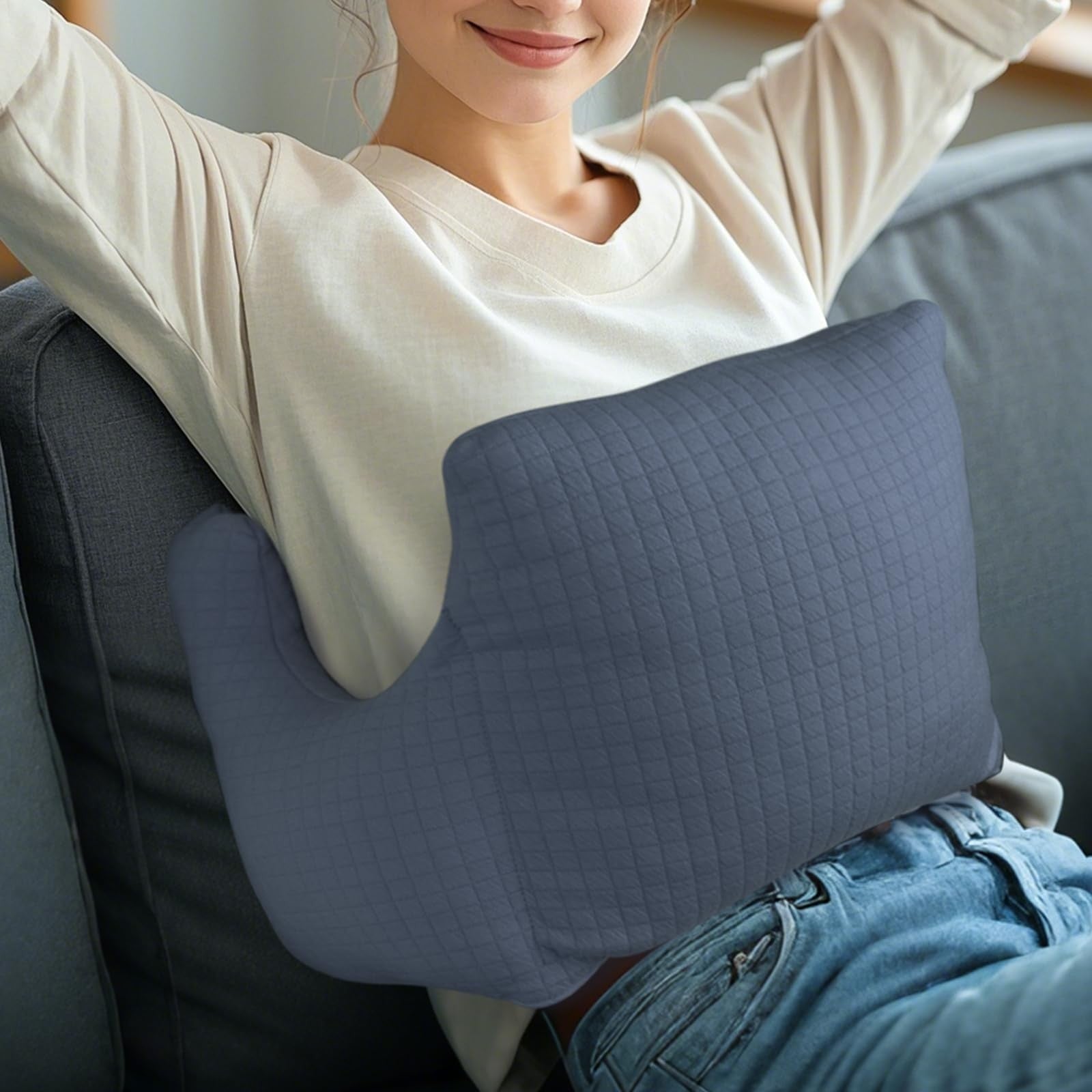 RoamReady Hysterectomy Recovery Pillow, Post-Surgery Cushion for Abdomen