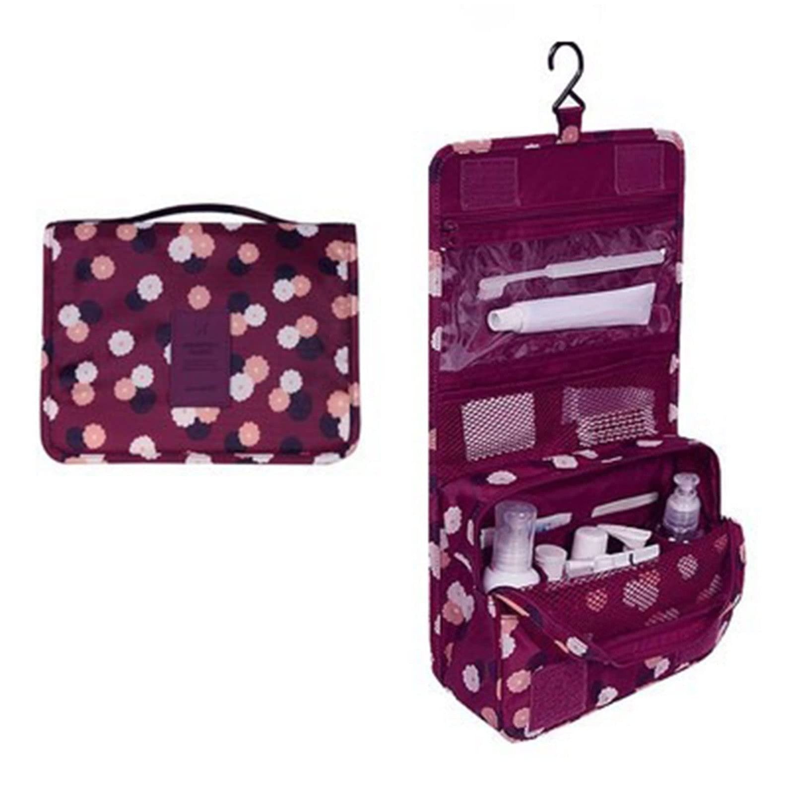 Travel Toiletry Bag, Hanging Toiletries Wash Bag Makeup Cosmetic Organizer -Grey