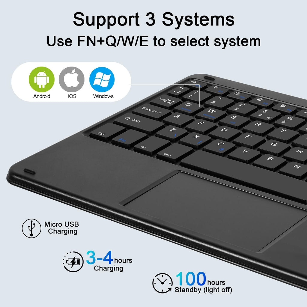 Bluetooth Keyboard and Mouse Portable Backlight – Blue