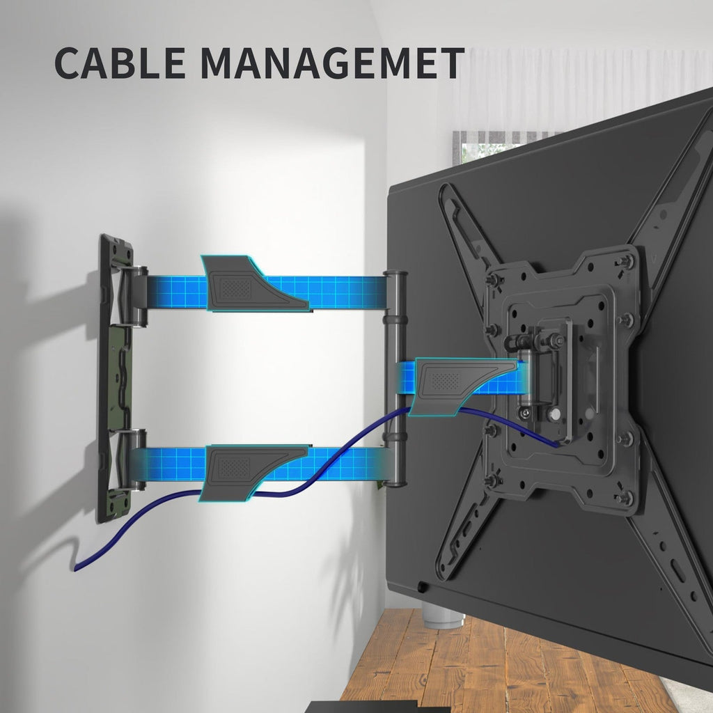 TV Wall Bracket Tilt, Swivel TV Wall Mount for Most 26-55 inch flat curved TV