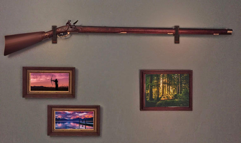 Teslyar Gun Rack Wall Mount Hold Up Displays Horizontal Rack
