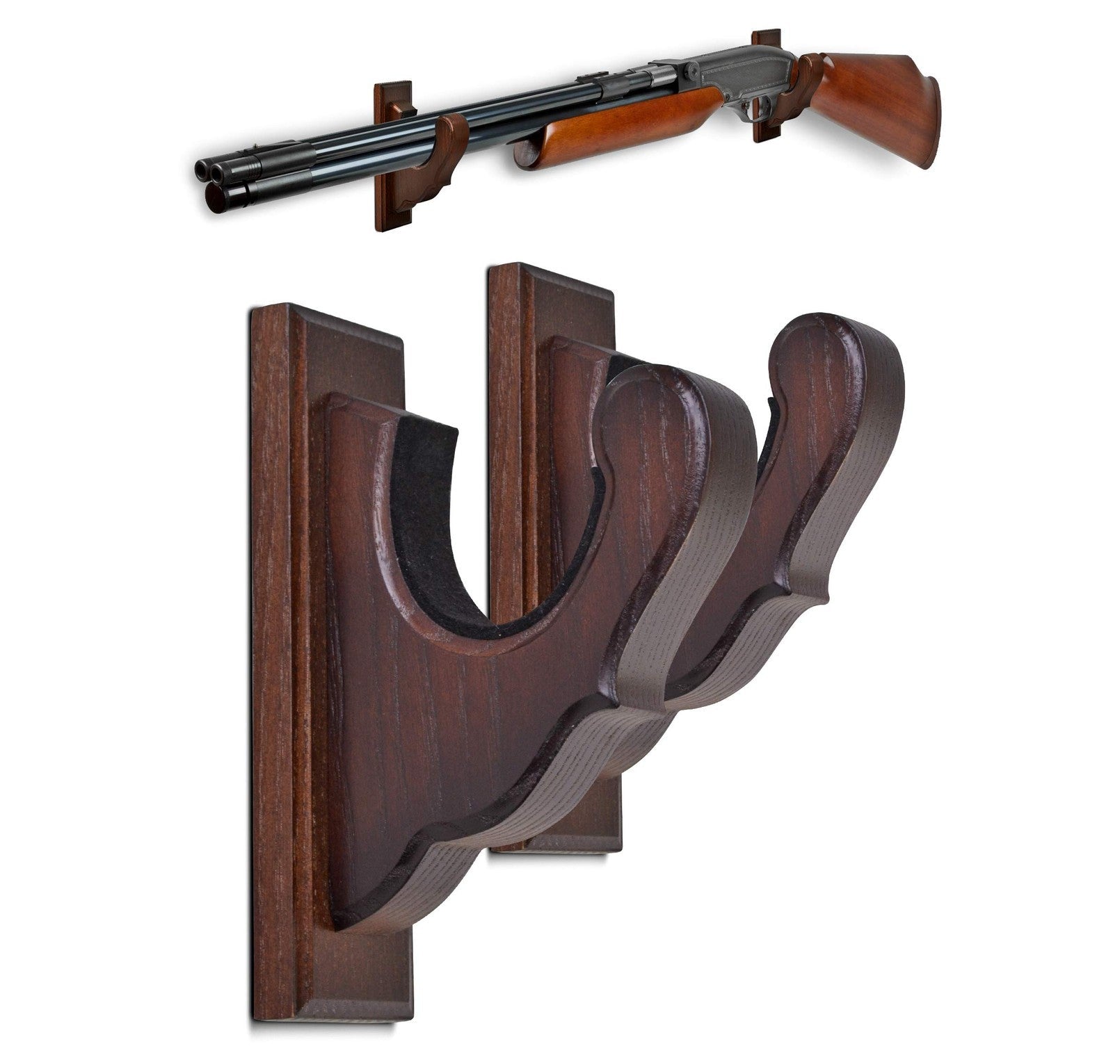Teslyar Gun Rack Wall Mount Hold Up Displays Horizontal Rack