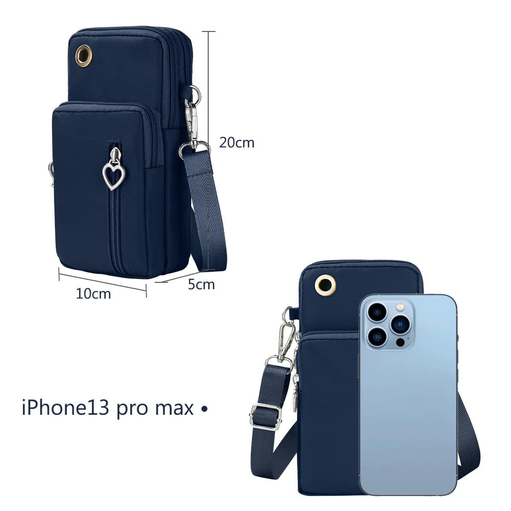 Aucuu Crossbody Phone Bag, Nylon Mini Crossbody Shoulder