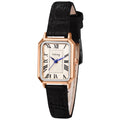 Avaner Women's Square Watch, Leather Strap Quartz