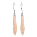Painting Palette Knives 2pcs Stainless Steel Spatula for Oil Acrylic Paint