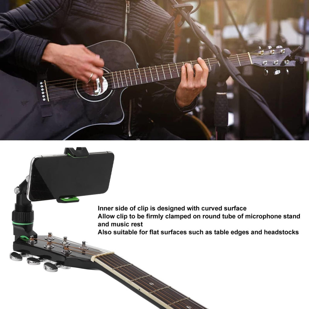 Guitar Headphone Holder Mount Set with Clip and Picks – Standard