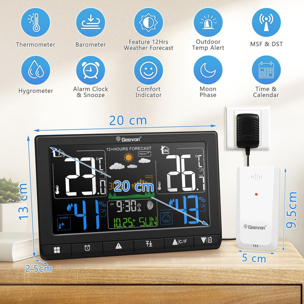 Wireless Weather Station with Outdoor Sensor Digital