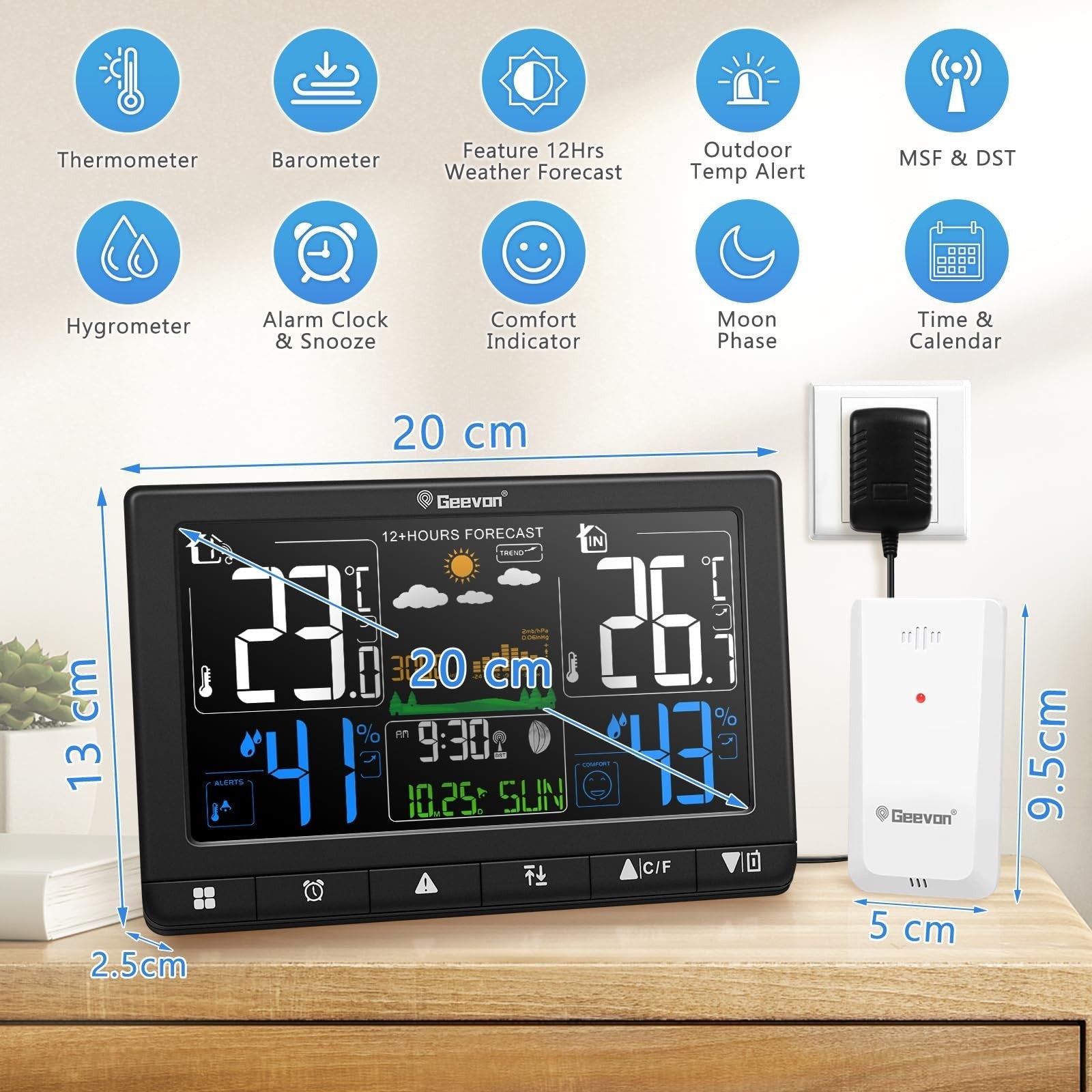Wireless Weather Station with Outdoor Sensor Digital