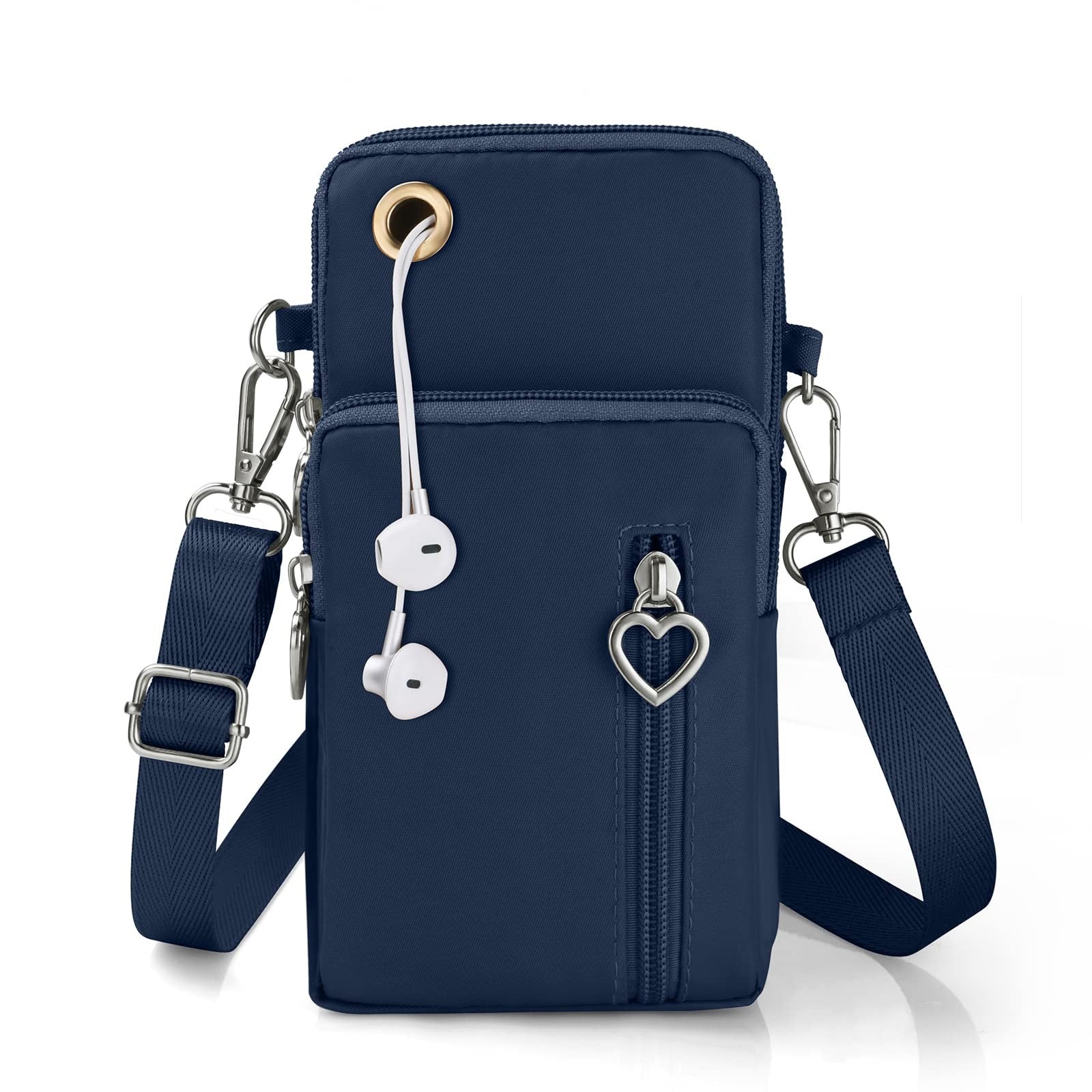 Aucuu Crossbody Phone Bag, Nylon Mini Crossbody Shoulder
