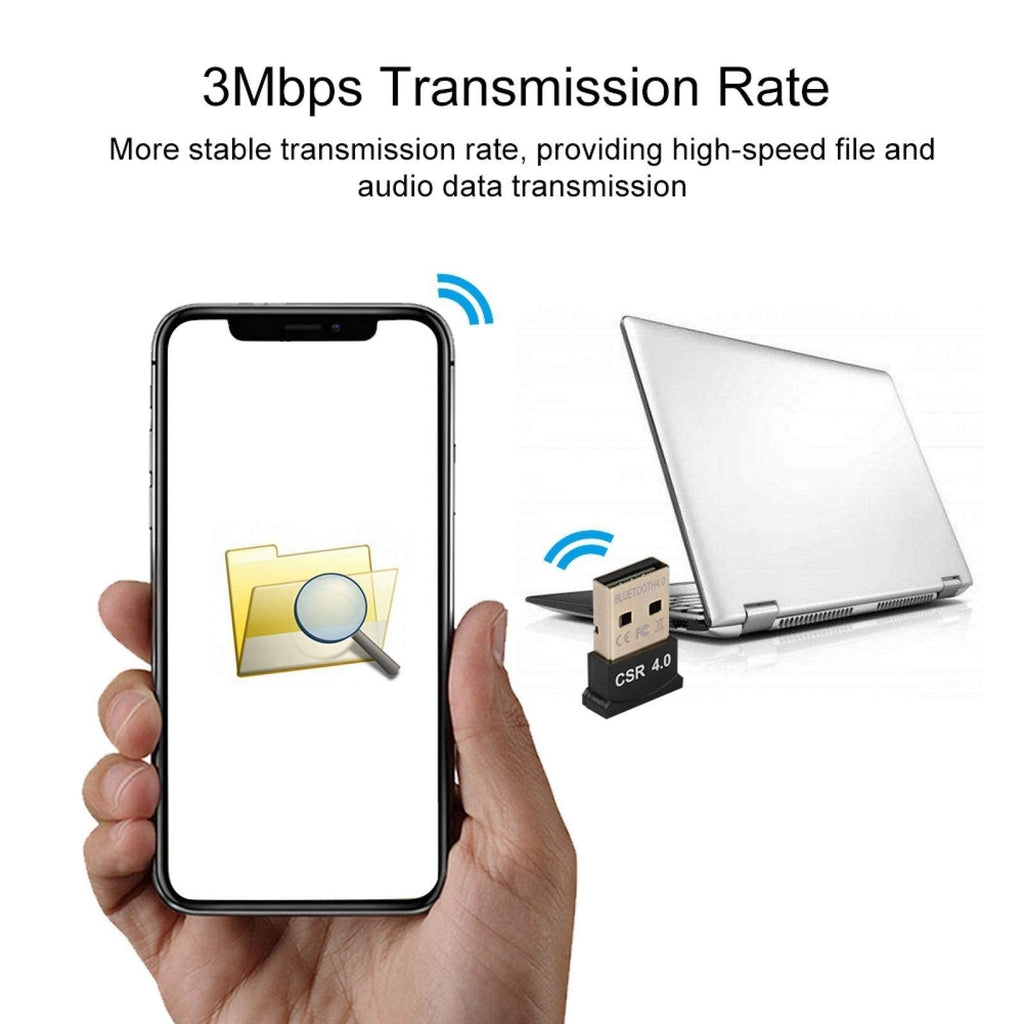 USB Bluetooth 4.0 Dongle Adapter Wireless Transmitter Receiver for Windows