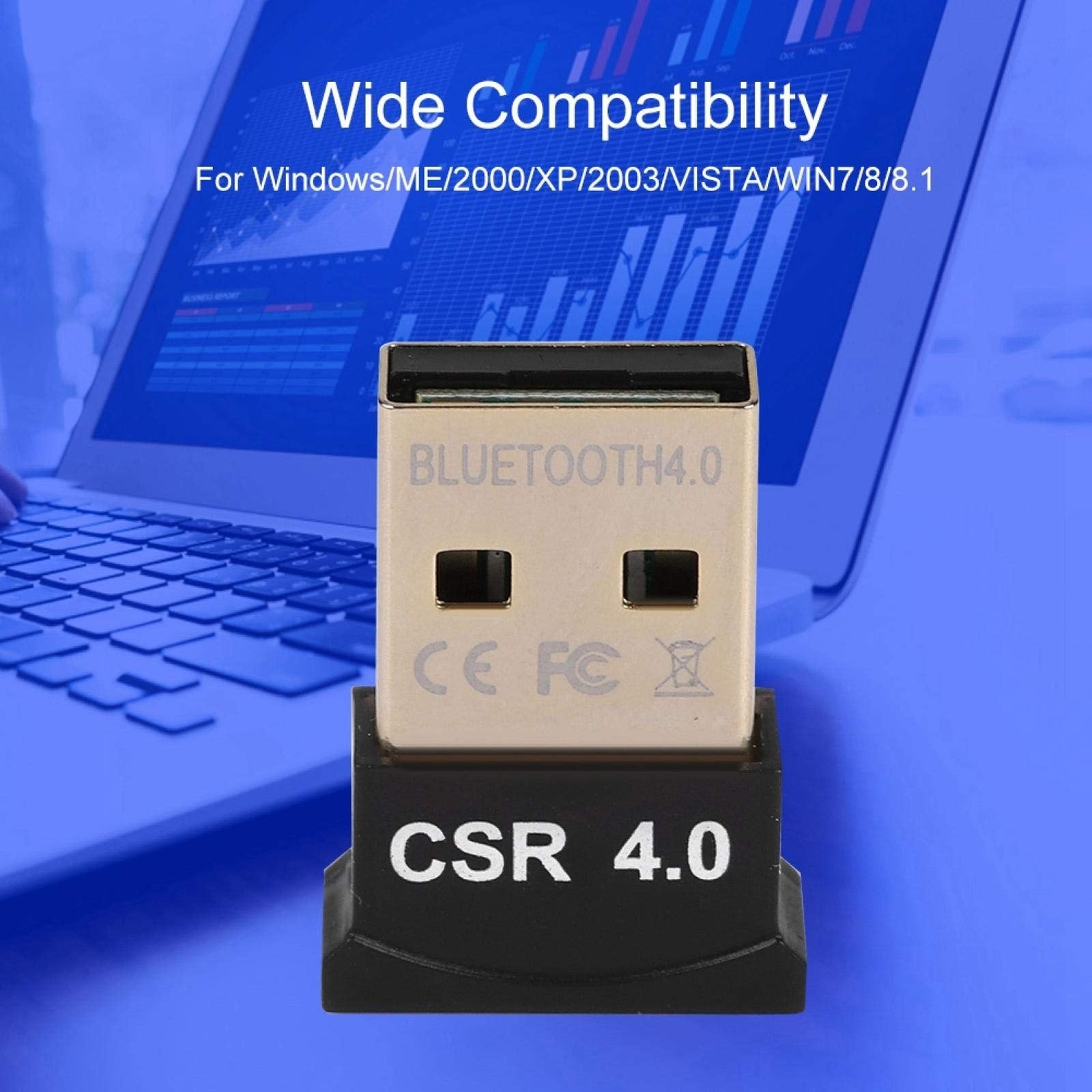 USB Bluetooth 4.0 Dongle Adapter Wireless Transmitter Receiver for Windows