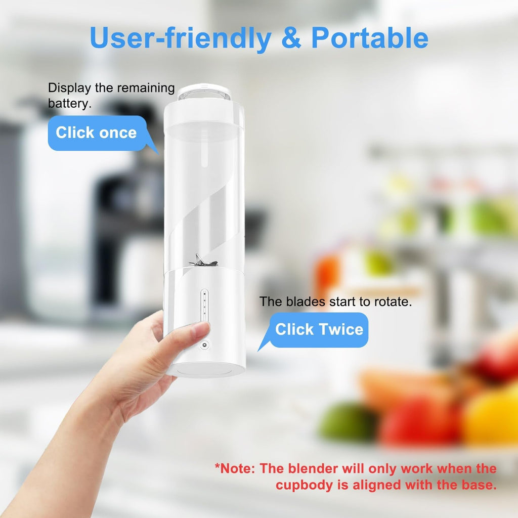 Rehomy 450ml Portable Blender USB Type- C Rechargeable