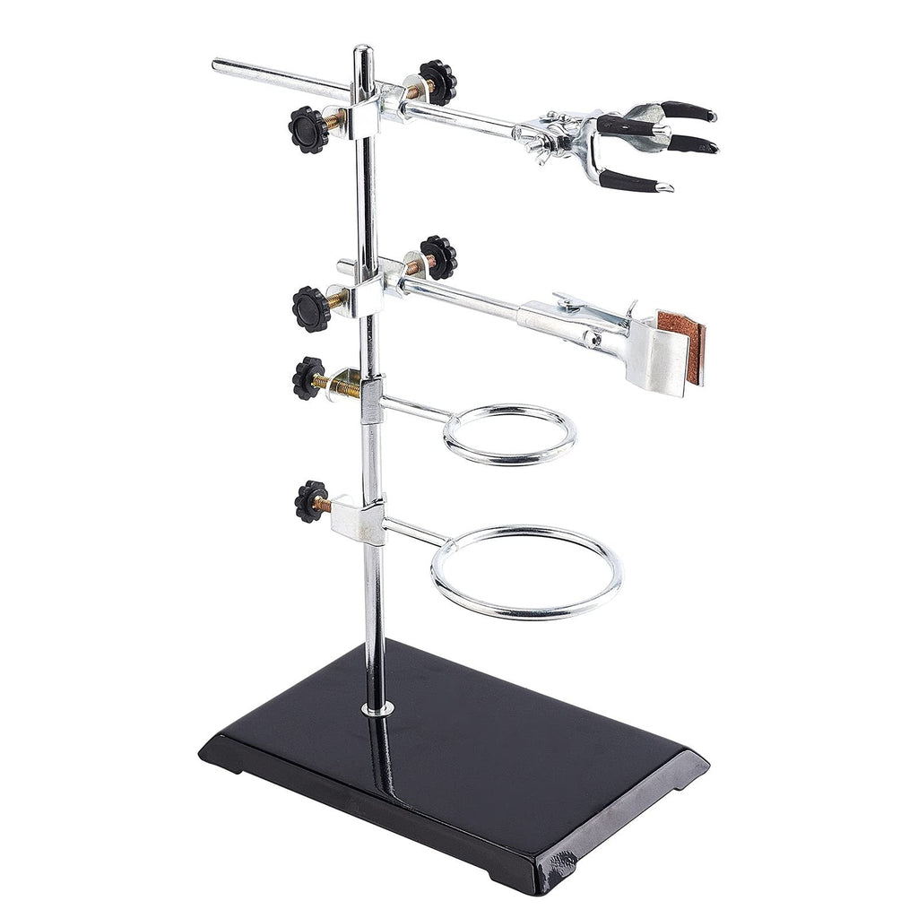 OLYCRAFT Laboratory Grade Stand Support Set with Coated Base (8.3"x5.4")