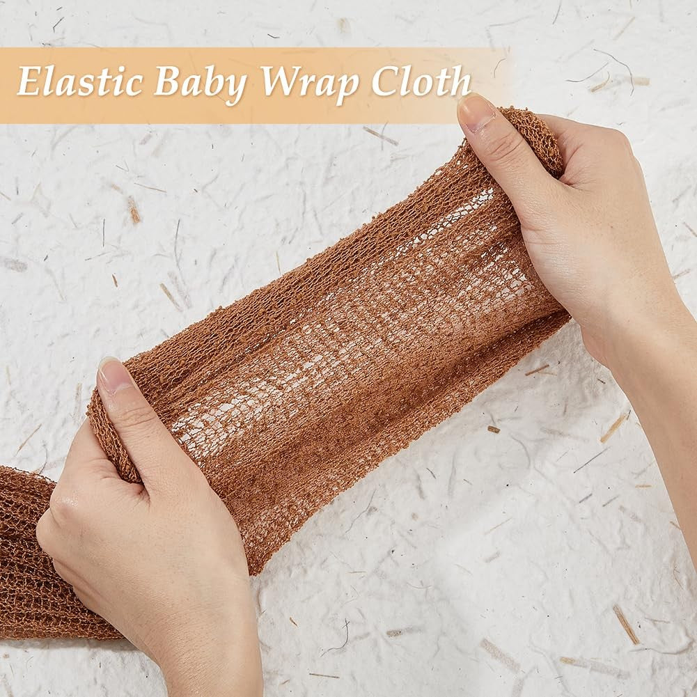4 Colors Newborn Wrap For Photoshoot 0.4x1.5m Elastic Newborn Posing Wrap