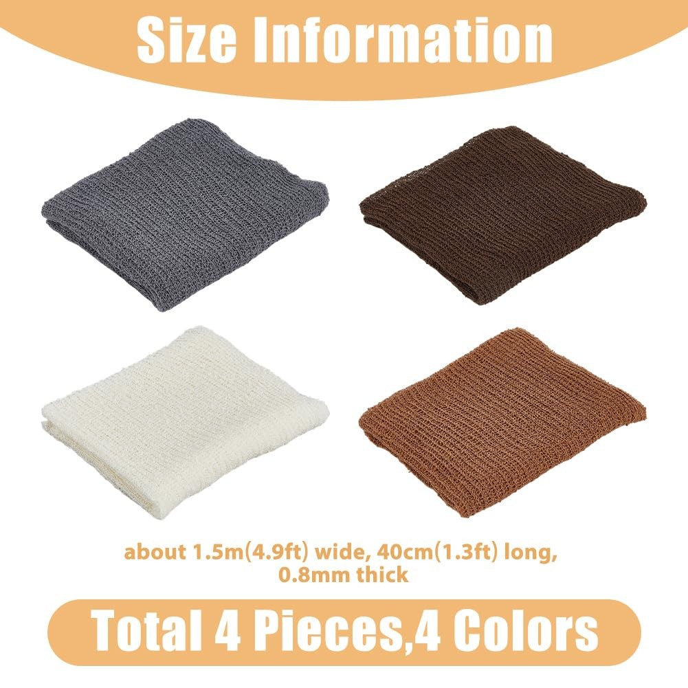 4 Colors Newborn Wrap For Photoshoot 0.4x1.5m Elastic Newborn Posing Wrap