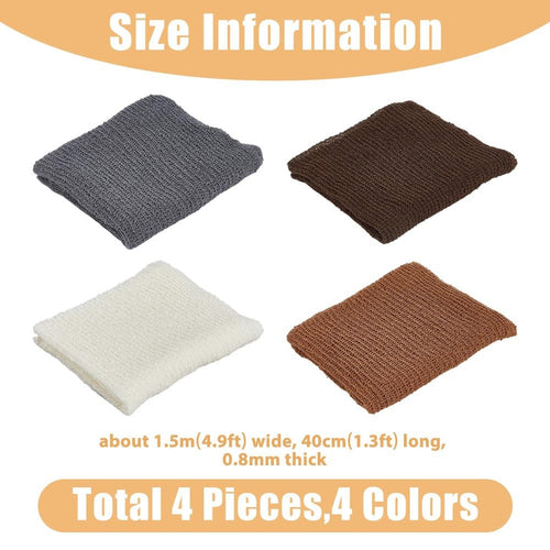 4 Colors Newborn Wrap For Photoshoot 0.4x1.5m Elastic Newborn Posing Wrap