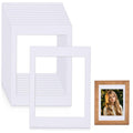 30x40cm Picture Mounts Acid-Free for 25x30cm Frames, 10-Pack White Photo Mounts