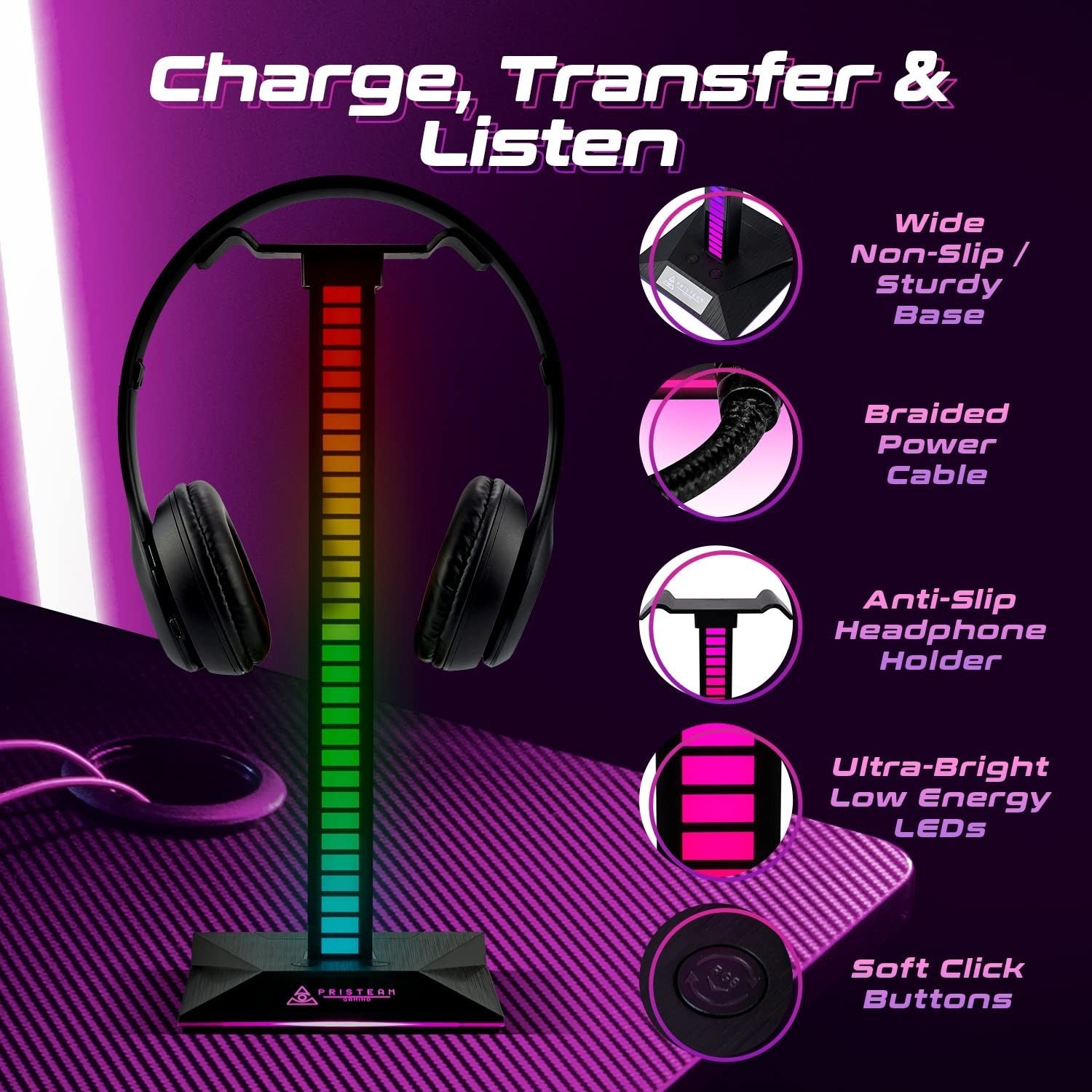 PrisTeam Gaming Gaming Headset Stand - Gaming Headphones