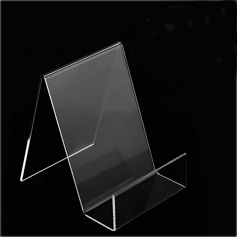 4pcs Sign Holder Stand Clear Acrylic - Phone Leaflet Book Menu Poster Magazine