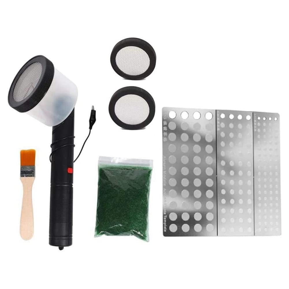 Flocking Kit Static Grass Applicator ABS Flocking Machine with anti slip Handle