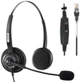 Arama RJ9 Telephone Headset with Microphone Noise Cancelling Office RJ9