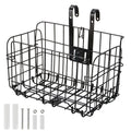 Folding Front Bike Basket Removable Cargo Basket for Bicycle – Black