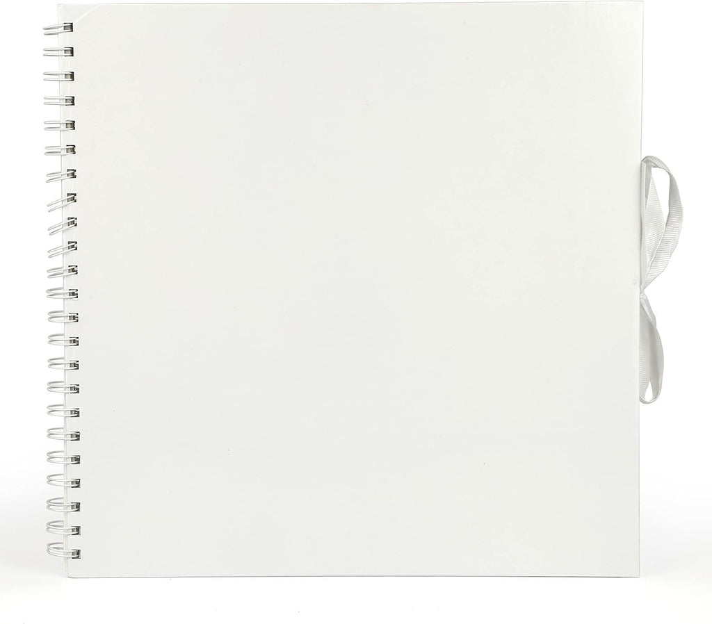 Large White Scrapbook Photo Album 80 Pages/40 Sheets