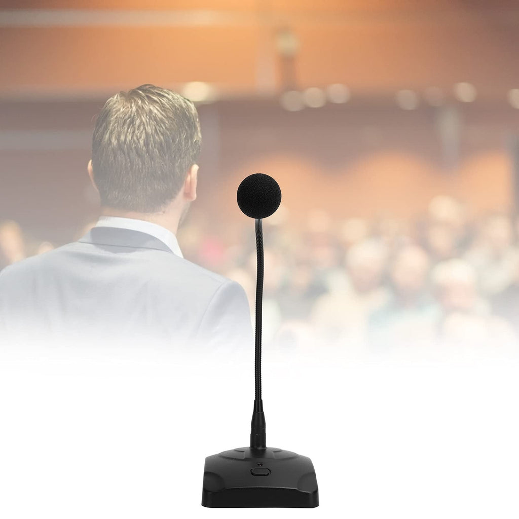 Gooseneck Desktop Microphone with XLR Cable 360° Omnidirectional Noise Reduction