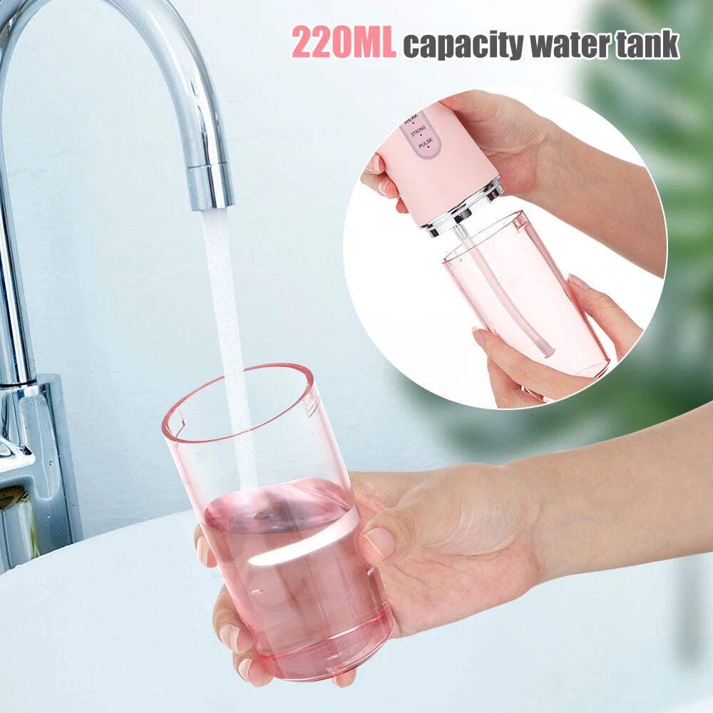 Water Dental Floss Portable Cordless Oral Irrigator Cleaning 3 Mode Rechargeable