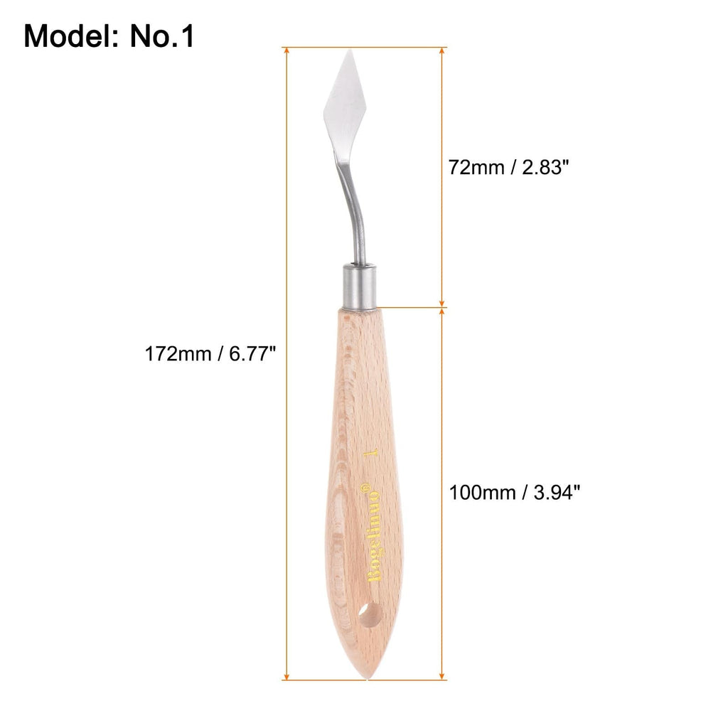 Painting Palette Knives 2pcs Stainless Steel Spatula for Oil Acrylic Paint