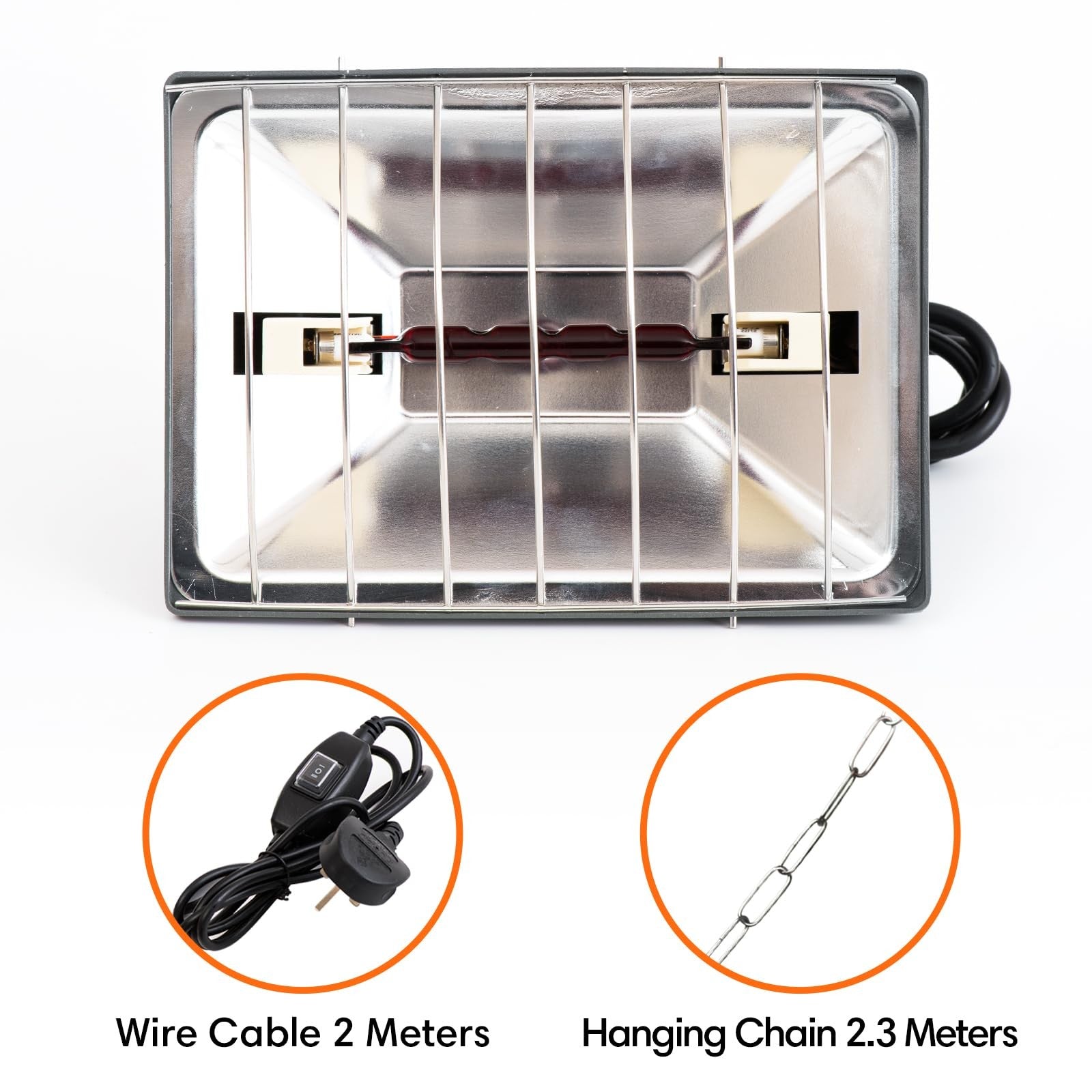Nottac Heat Lamp for Chickens Chicks, 175W Brooder Heater