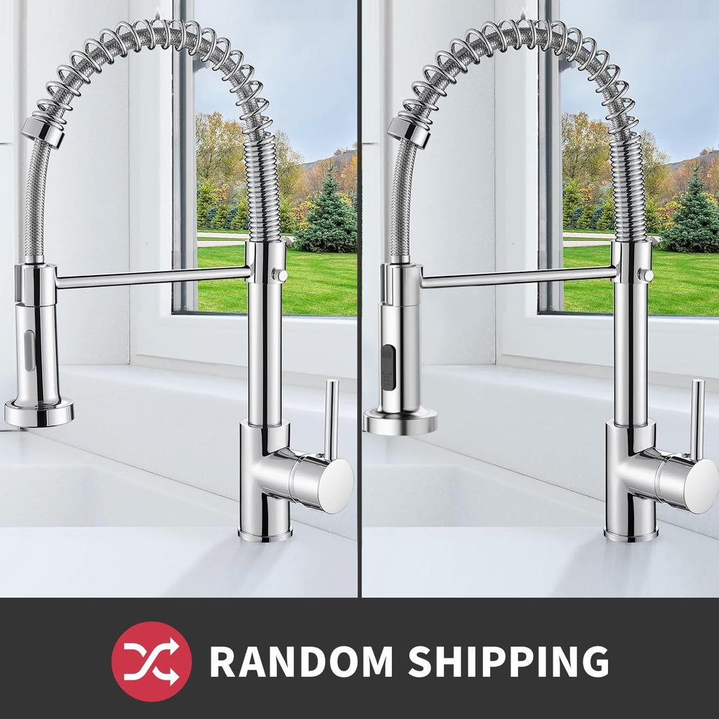 Cobbe Kitchen Sink Mixer Tap, Spring Faucet with Pull Down