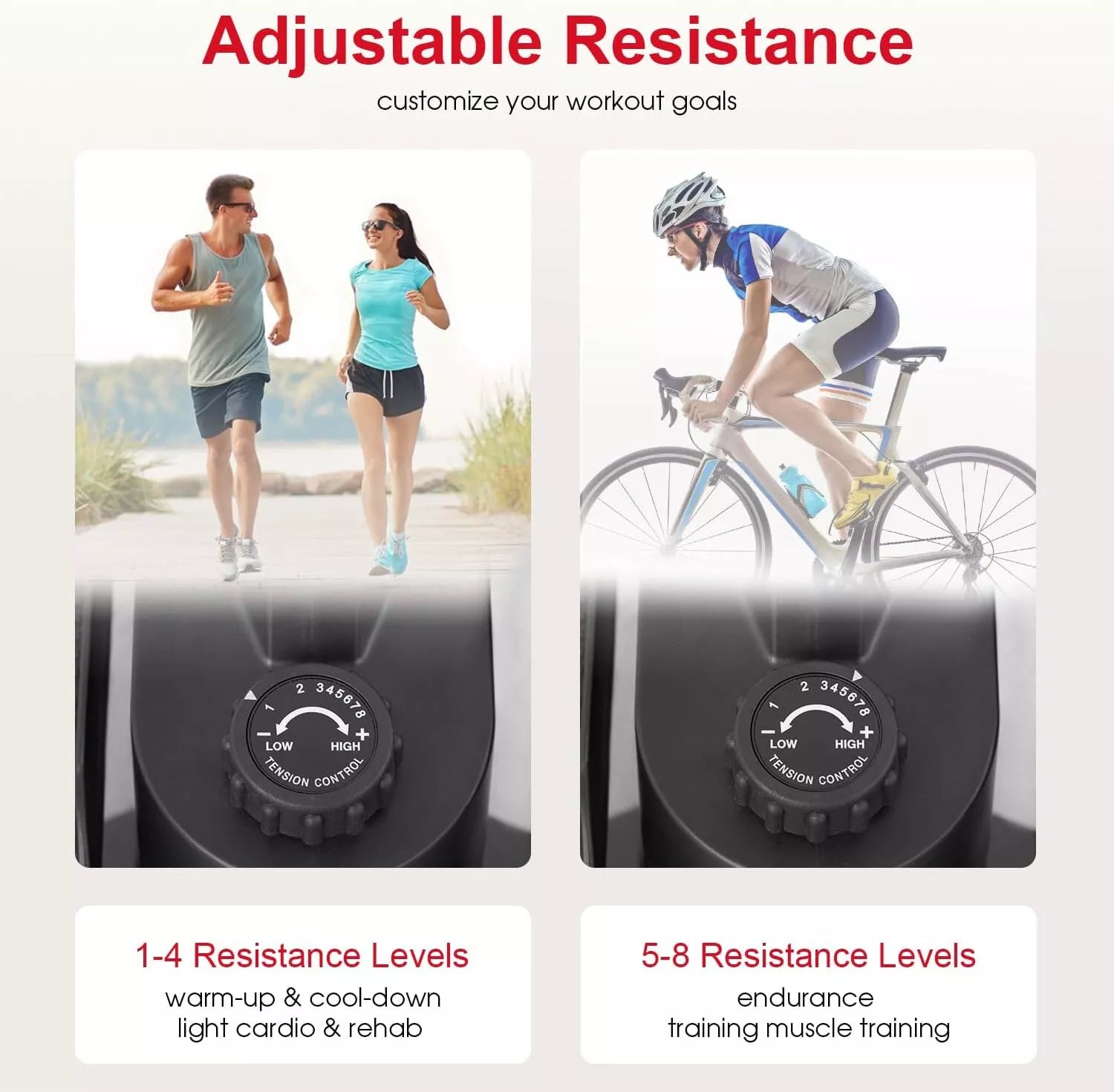 Under Desk Elliptical Machine with 8 Speeds Quiet Motor and Display