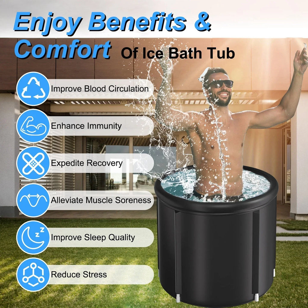 Portable Ice Bath Tub 97Gal Cold Plunge for Muscle Recovery Spa