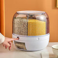 6-Grid Rotating Food Dispenser